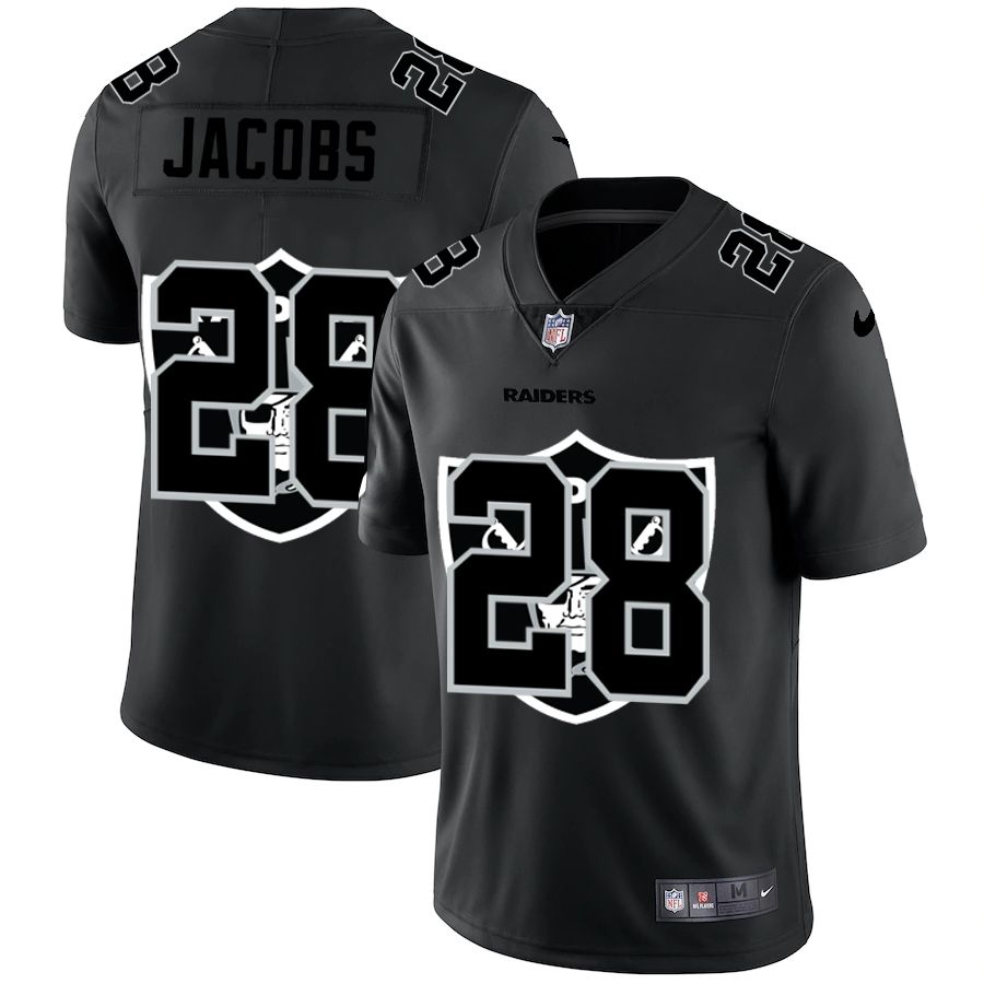 Men Oakland Raiders #28 Jacobs Black shadow Nike NFL Jersey->chicago bears->NFL Jersey